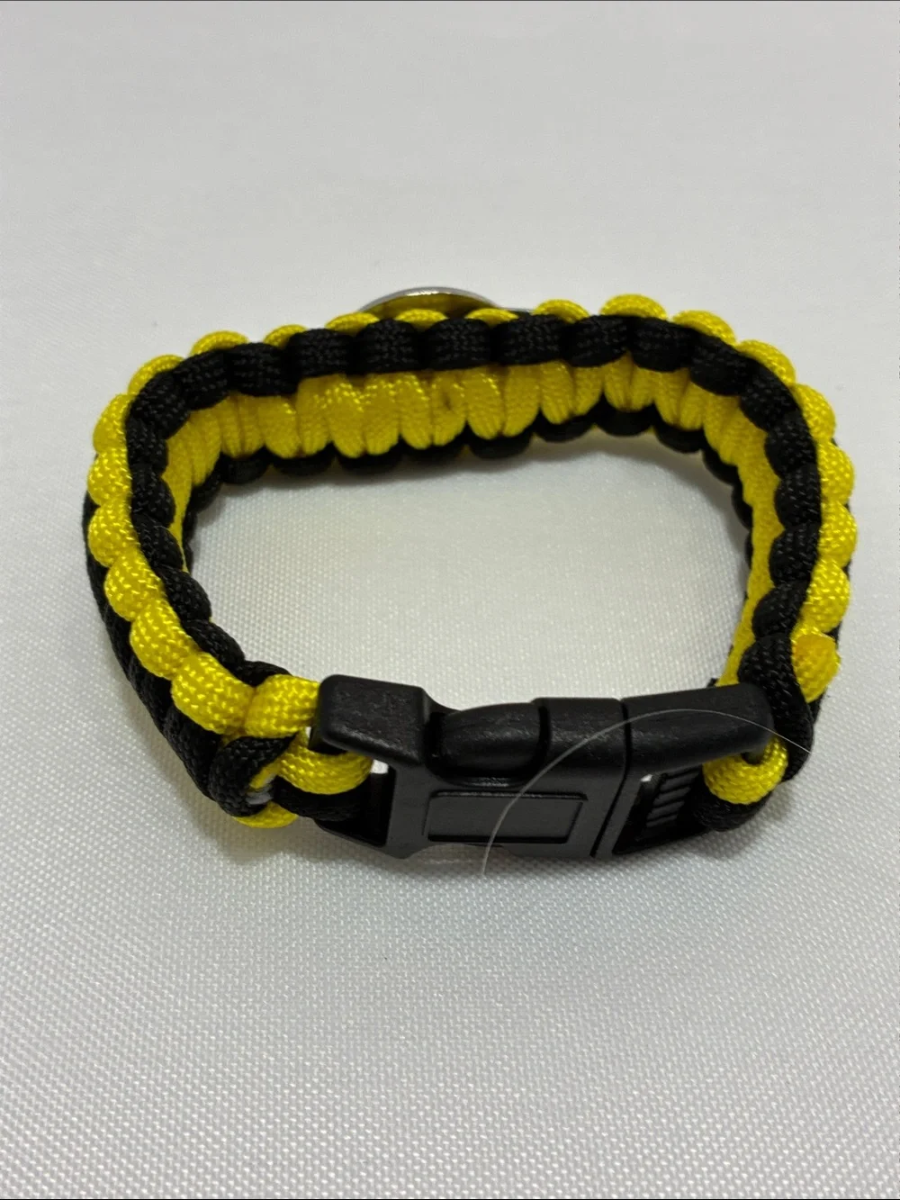Black & Gold Steelers NFL Pittsburgh Braided Rope Wrist Bracelet